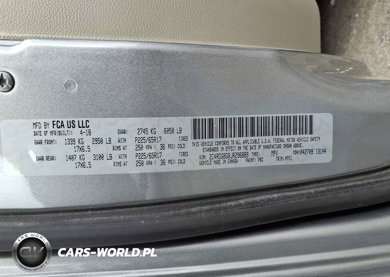 2018 Dodge Grand Caravan Se VIN:2C4RDGBG8JR296889 - 9