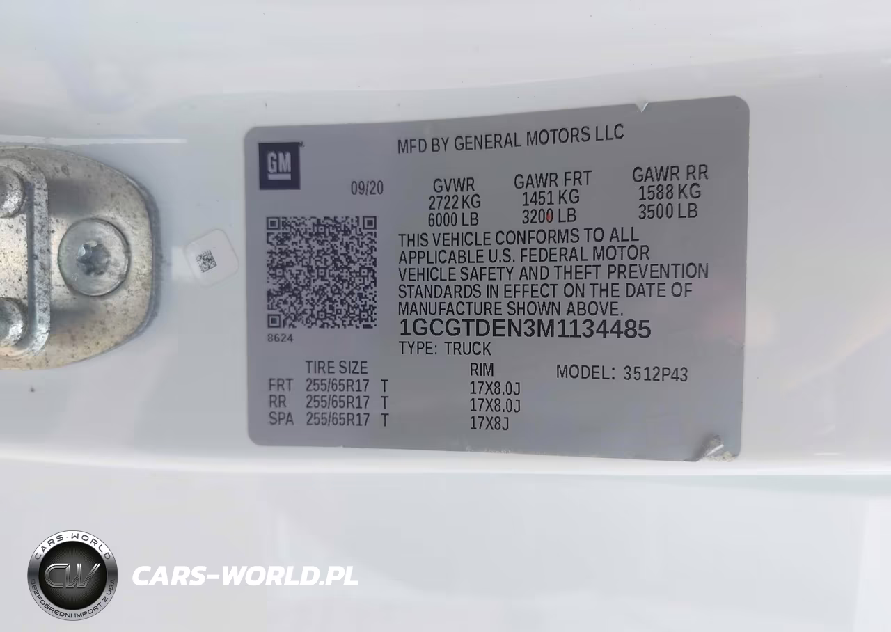 2021 Chevrolet Colorado 4Wd Short Box Z71 VIN:1GCGTDEN3M1134485 - 9