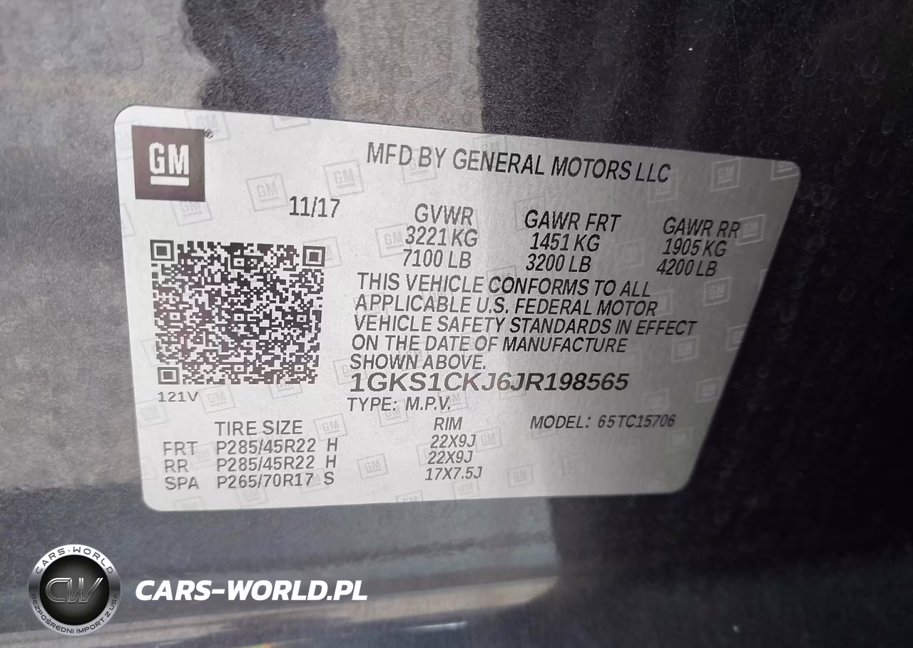 2018 GMC Yukon Denali VIN:1GKS1CKJ6JR198565 - 9