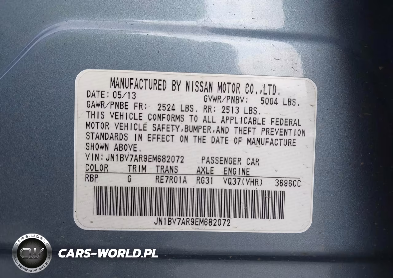 2014 Infiniti Q50 Sport VIN:JN1BV7AR9EM682072 - 9