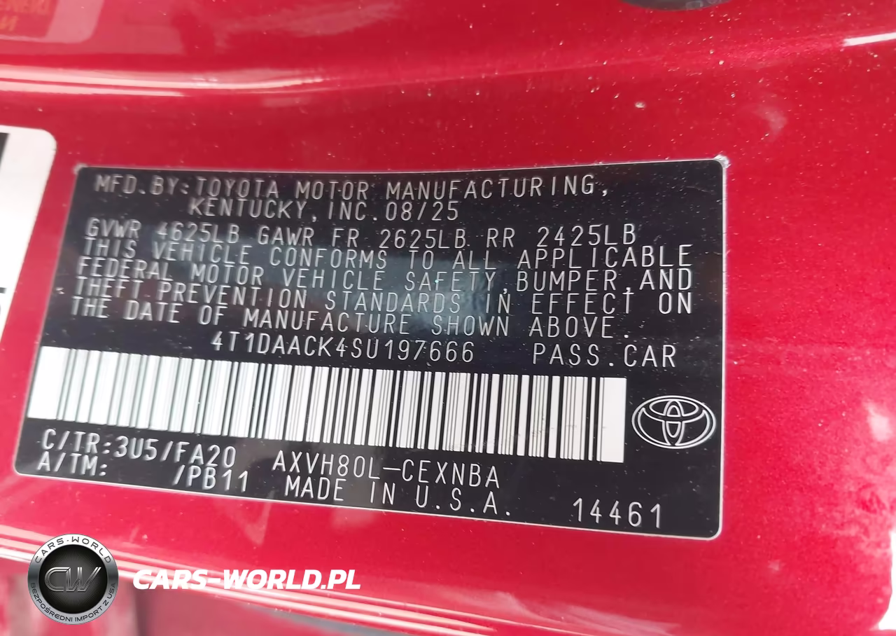 2025 Toyota Camry Le VIN:4T1DAACK4SU197666 - 9