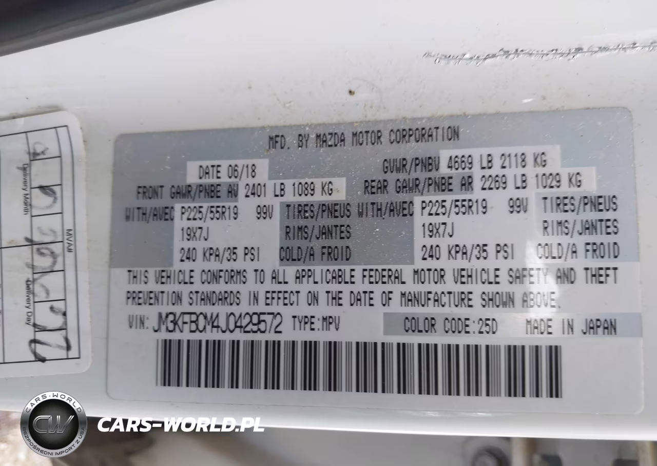 2018 Mazda Cx-5 Touring VIN:JM3KFBCM4J0429572 - 9
