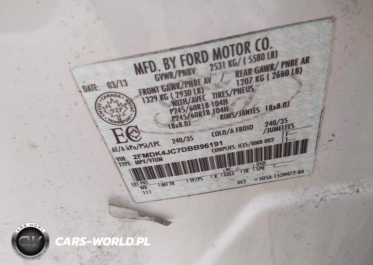 2013 Ford Edge Sel VIN:2FMDK4JC7DBB96191 - 9