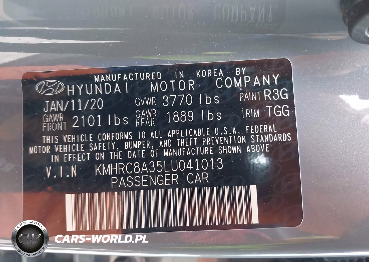 2020 Hyundai Venue Sel VIN:KMHRC8A35LU041013 - 9