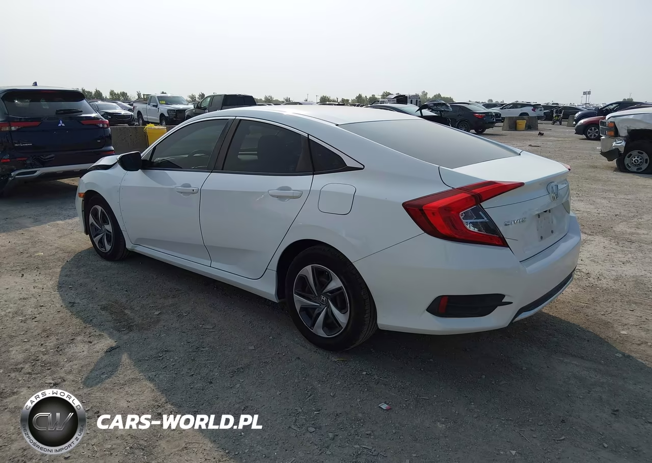 2019 Honda Civic Lx VIN:19XFC2F61KE014010 - 3