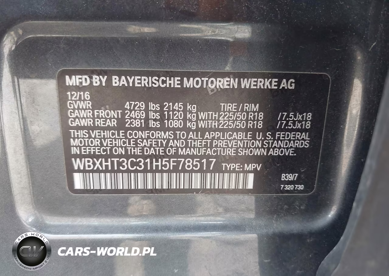 2017 BMW X1 xDrive28I VIN:WBXHT3C31H5F78517 - 9