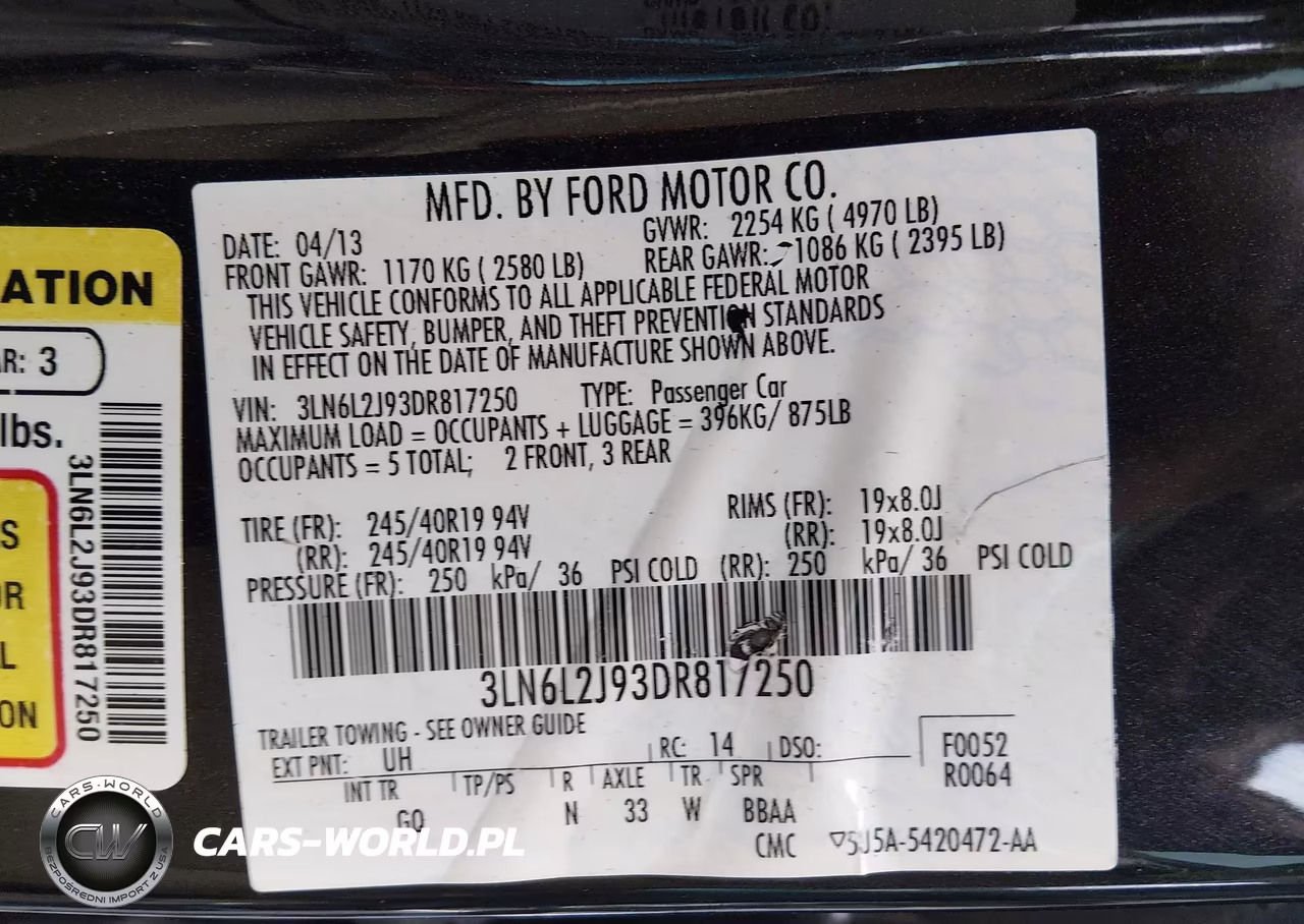 2013 Lincoln Mkz VIN:3LN6L2J93DR817250 - 9