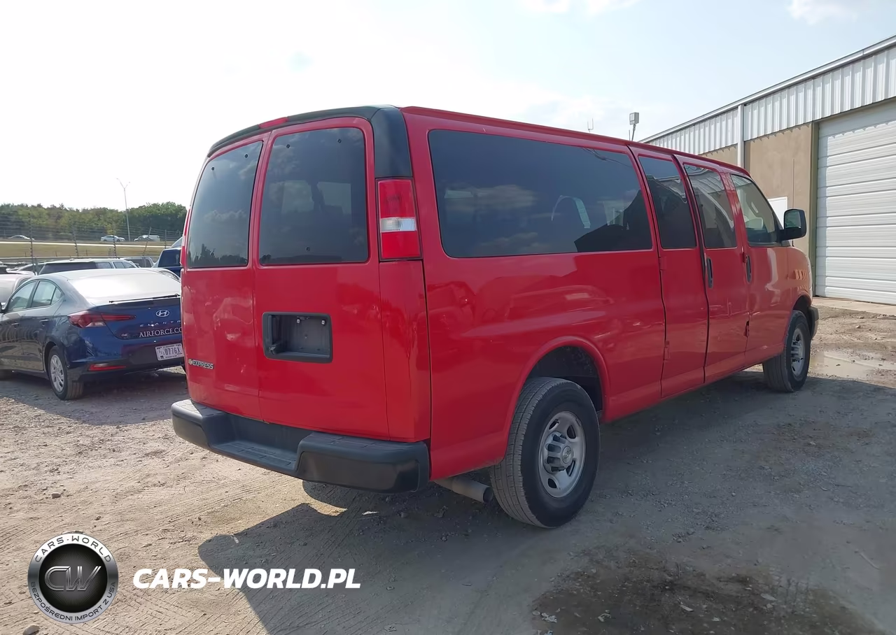 2023 Chevrolet Express Passenger Rwd 3500 Extended Wheelbase Ls VIN:1GAZGNFP8P1111221 - 4