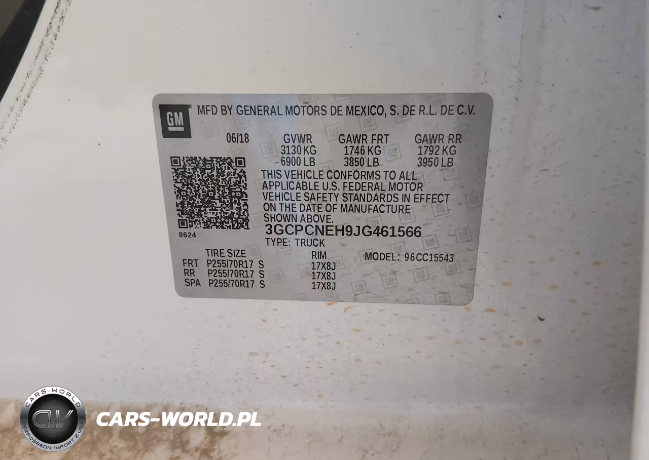 2018 Chevrolet Silverado 1500 Wt VIN:3GCPCNEH9JG461566 - 9