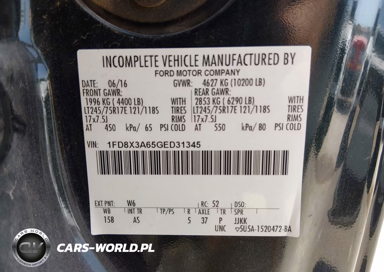 2016 Ford F-350 Xl VIN:1FD8X3A65GED31345 - 9