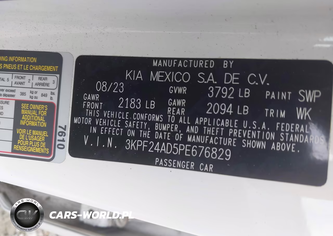 2023 Kia Forte Lxs VIN:3KPF24AD5PE676829 - 9