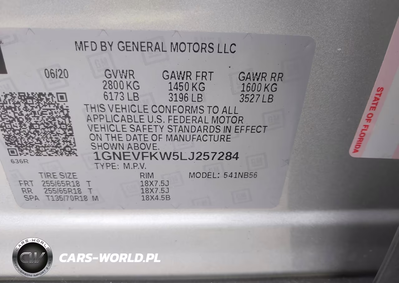 2020 Chevrolet Traverse Ls VIN:1GNEVFKW5LJ257284 - 9