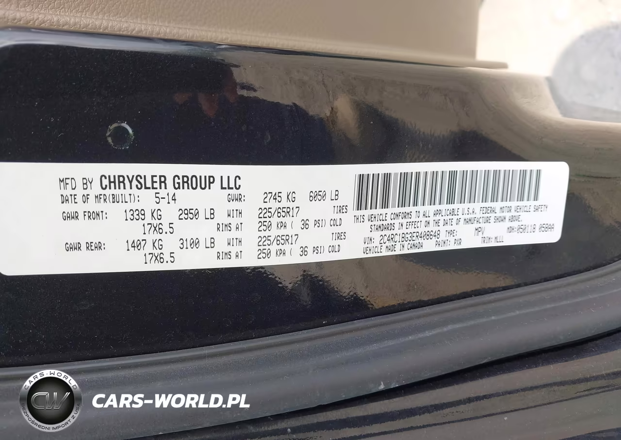 2014 Chrysler Town & Country Touring VIN:2C4RC1BG3ER408648 - 9