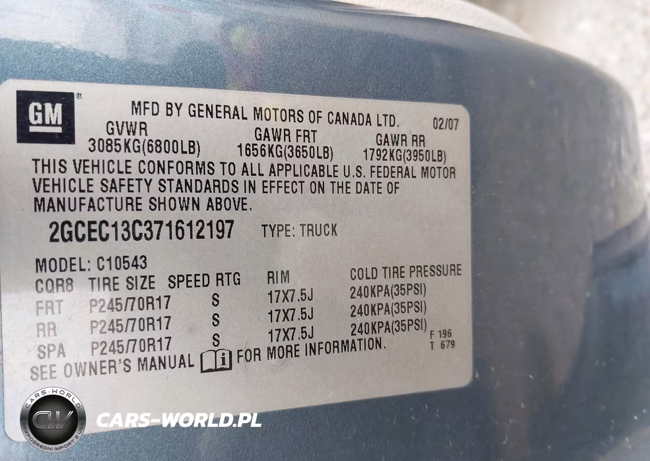 2007 Chevrolet Silverado 1500 Lt1 VIN:2GCEC13C371612197 - 9