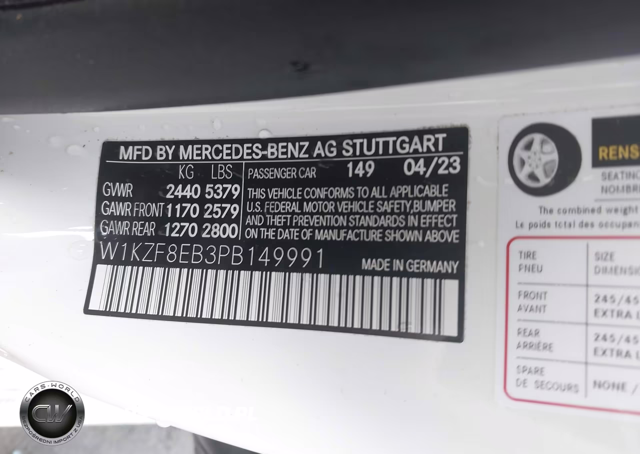 2023 Mercedes-Benz E 350 4Matic VIN:W1KZF8EB3PB149991 - 9
