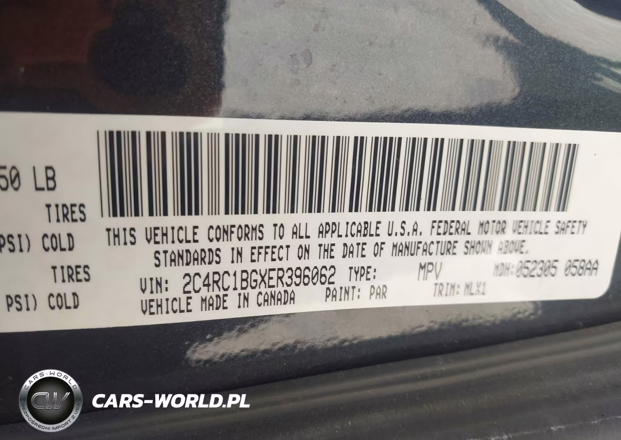 2014 Chrysler Town & Country Touring VIN:2C4RC1BGXER396062 - 9