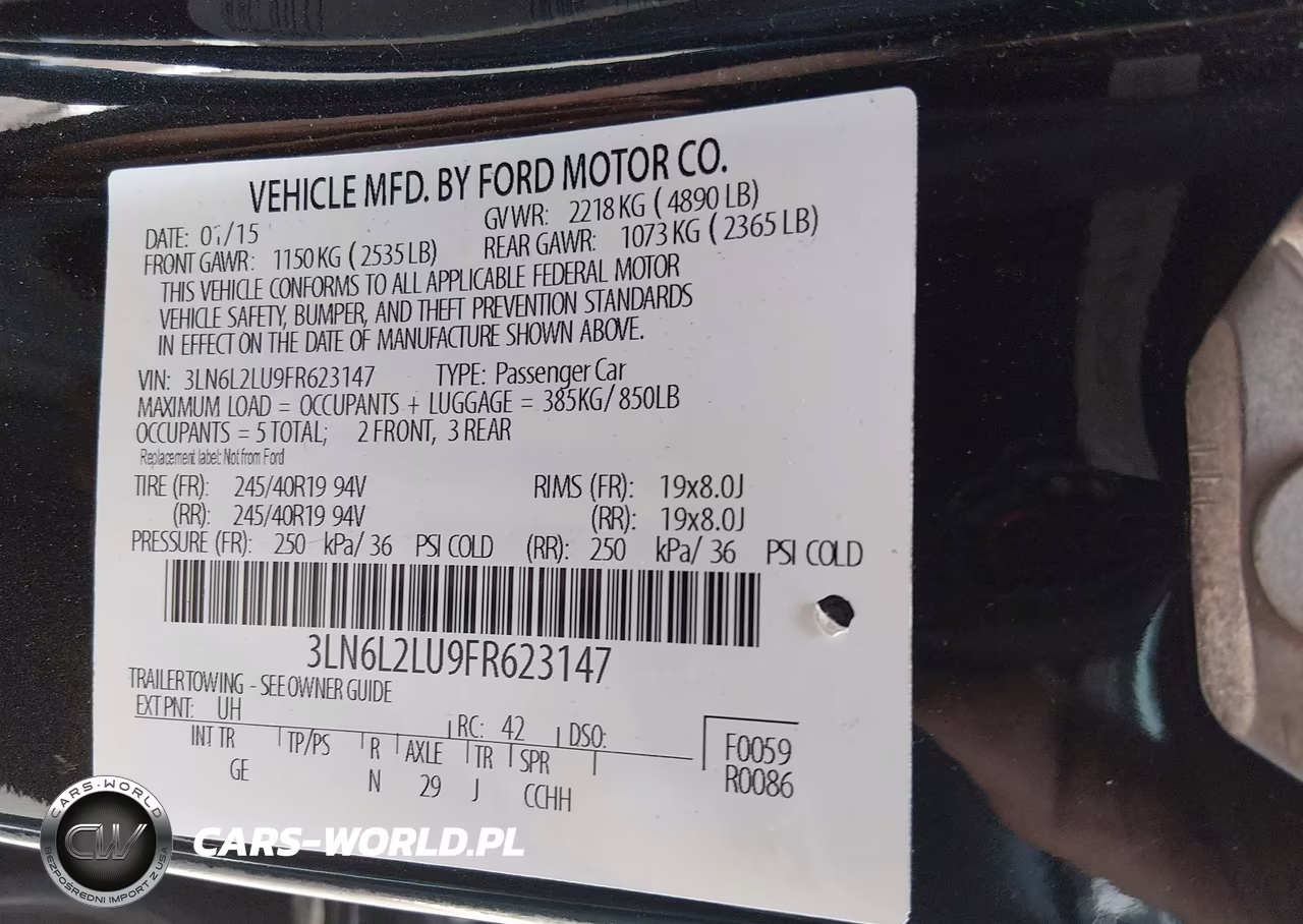 2015 Lincoln Mkz Hybrid VIN:3LN6L2LU9FR623147 - 9