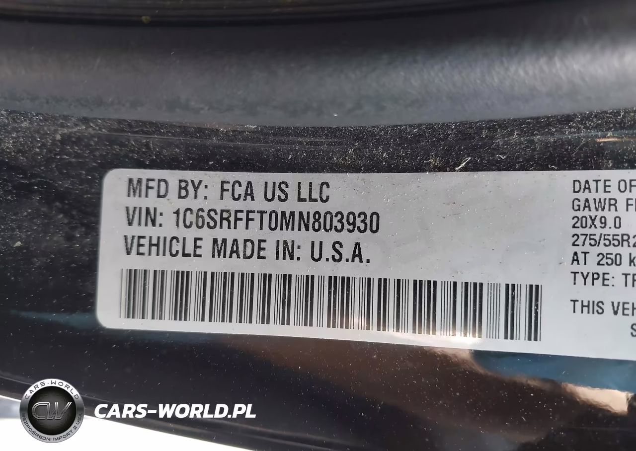 2021 Ram 1500 Big Horn 4X4 5'7 Box VIN:1C6SRFFT0MN803930 - 9