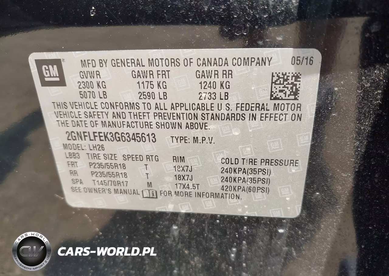 2016 Chevrolet Equinox Lt VIN:2GNFLFEK3G6345613 - 9