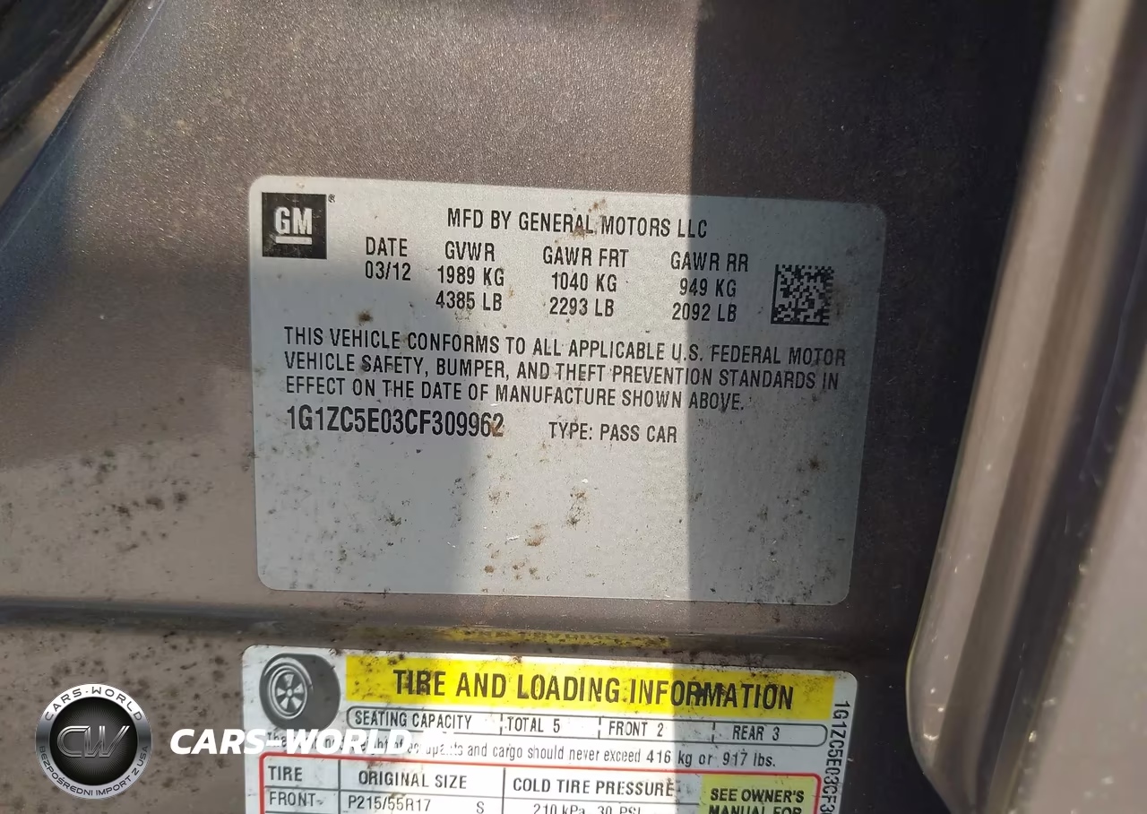 2012 Chevrolet Malibu 1Lt VIN:1G1ZC5E03CF309962 - 9