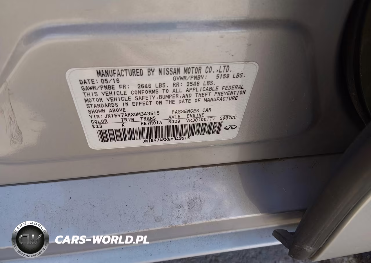 2016 Infiniti Q50 3.0T Premium VIN:JN1EV7ARXGM343515 - 9