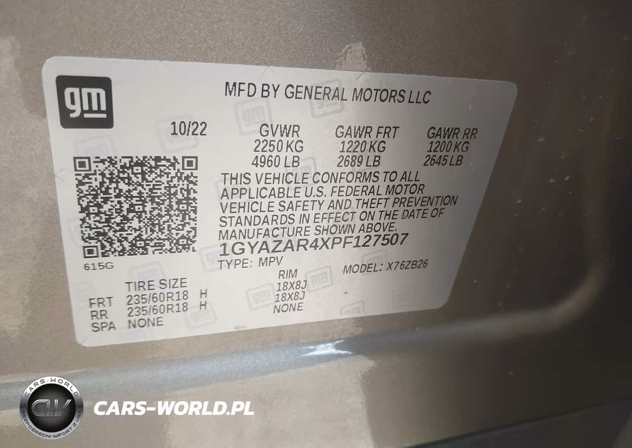 2023 Cadillac Xt4 Fwd Luxury VIN:1GYAZAR4XPF127507 - 9