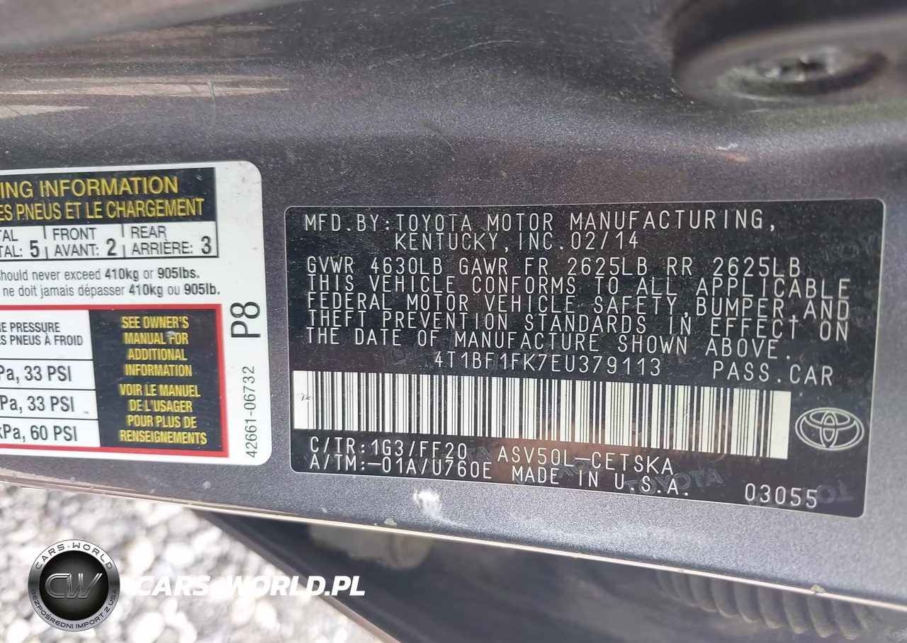 2014 Toyota Camry Se Sport VIN:4T1BF1FK7EU379113 - 9