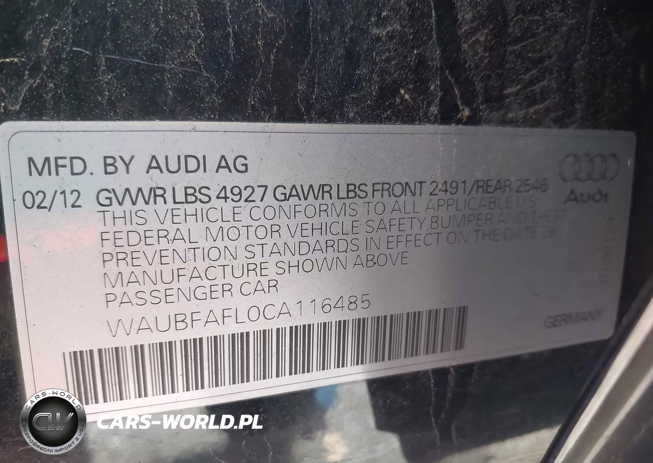 2012 Audi A4 2.0T Premium VIN:WAUBFAFL0CA116485 - 9