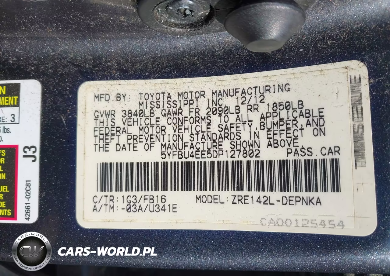 2013 Toyota Corolla Le VIN:5YFBU4EE5DP127802 - 9