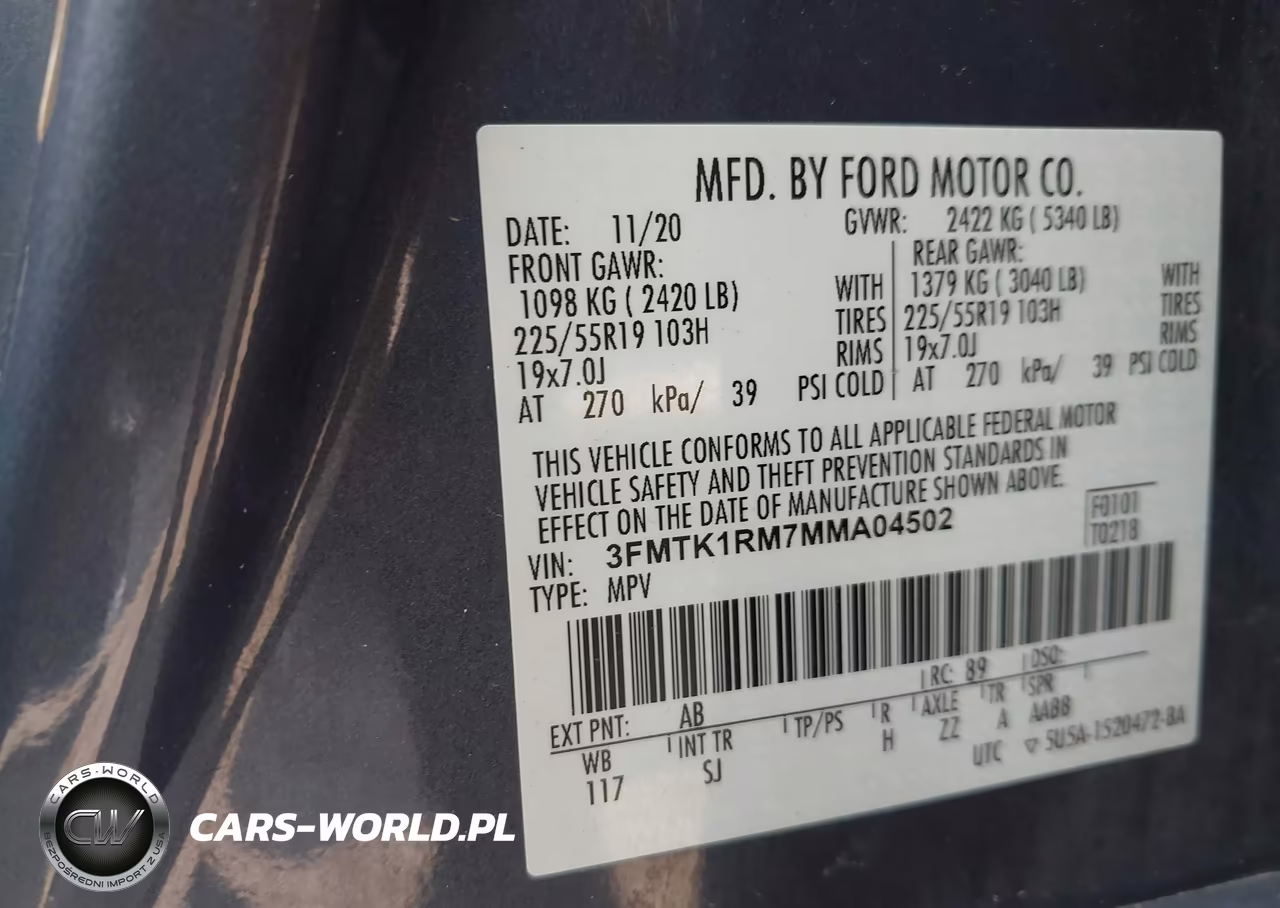 2021 Ford Mustang Mach-E Select VIN:3FMTK1RM7MMA04502 - 9