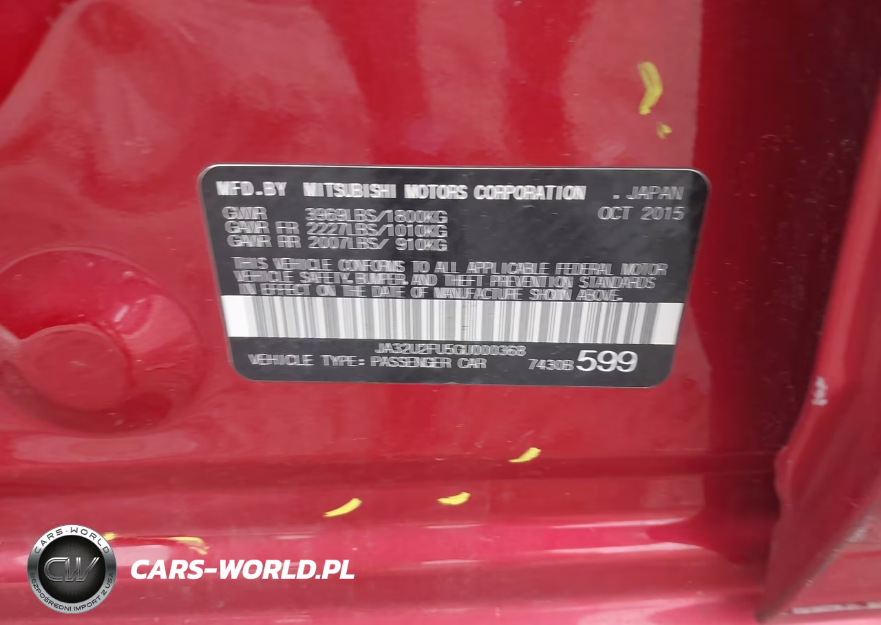 2016 Mitsubishi Lancer Es VIN:JA32U2FU5GU000368 - 9