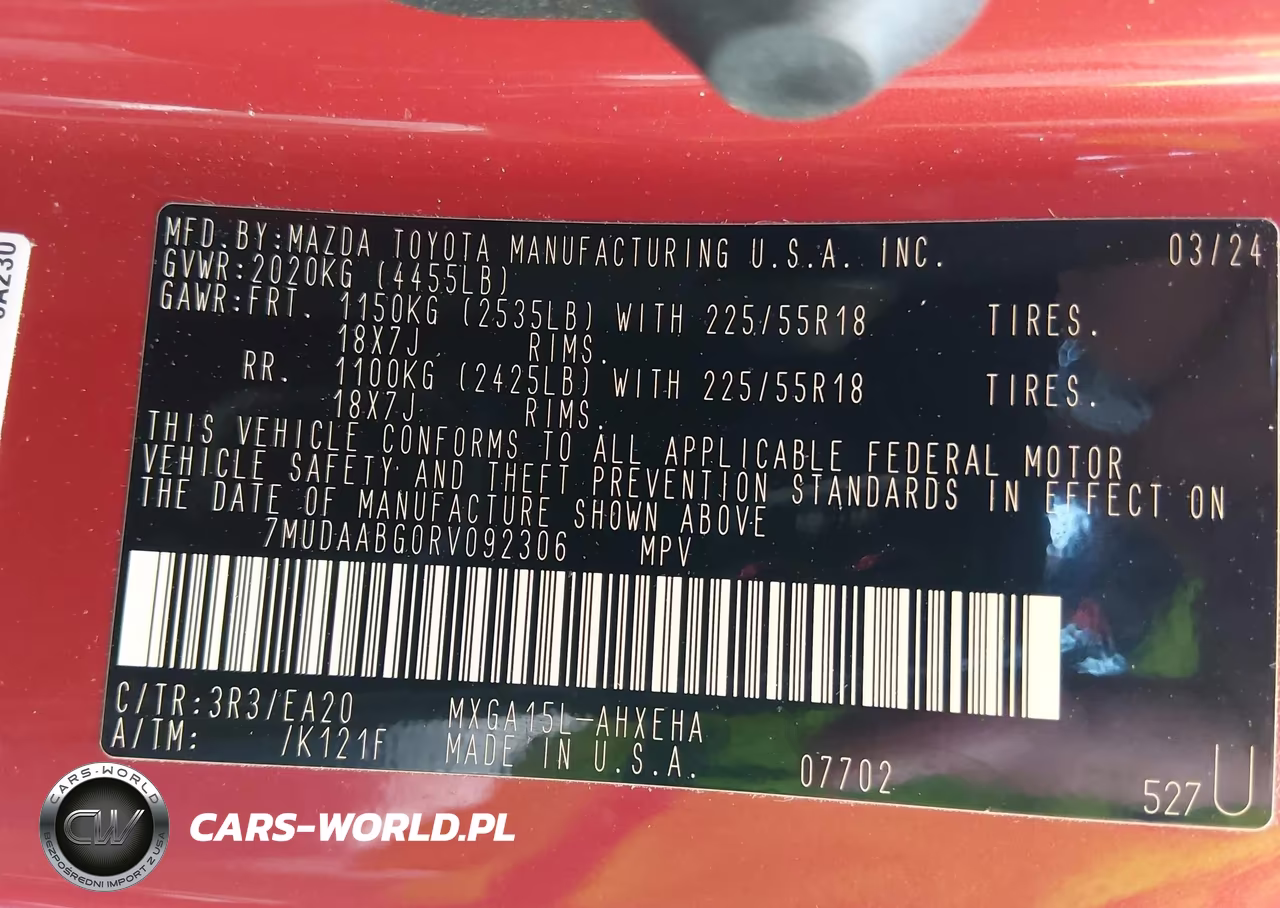 2024 Toyota Corolla Cross Xle VIN:7MUDAABG0RV092306 - 9