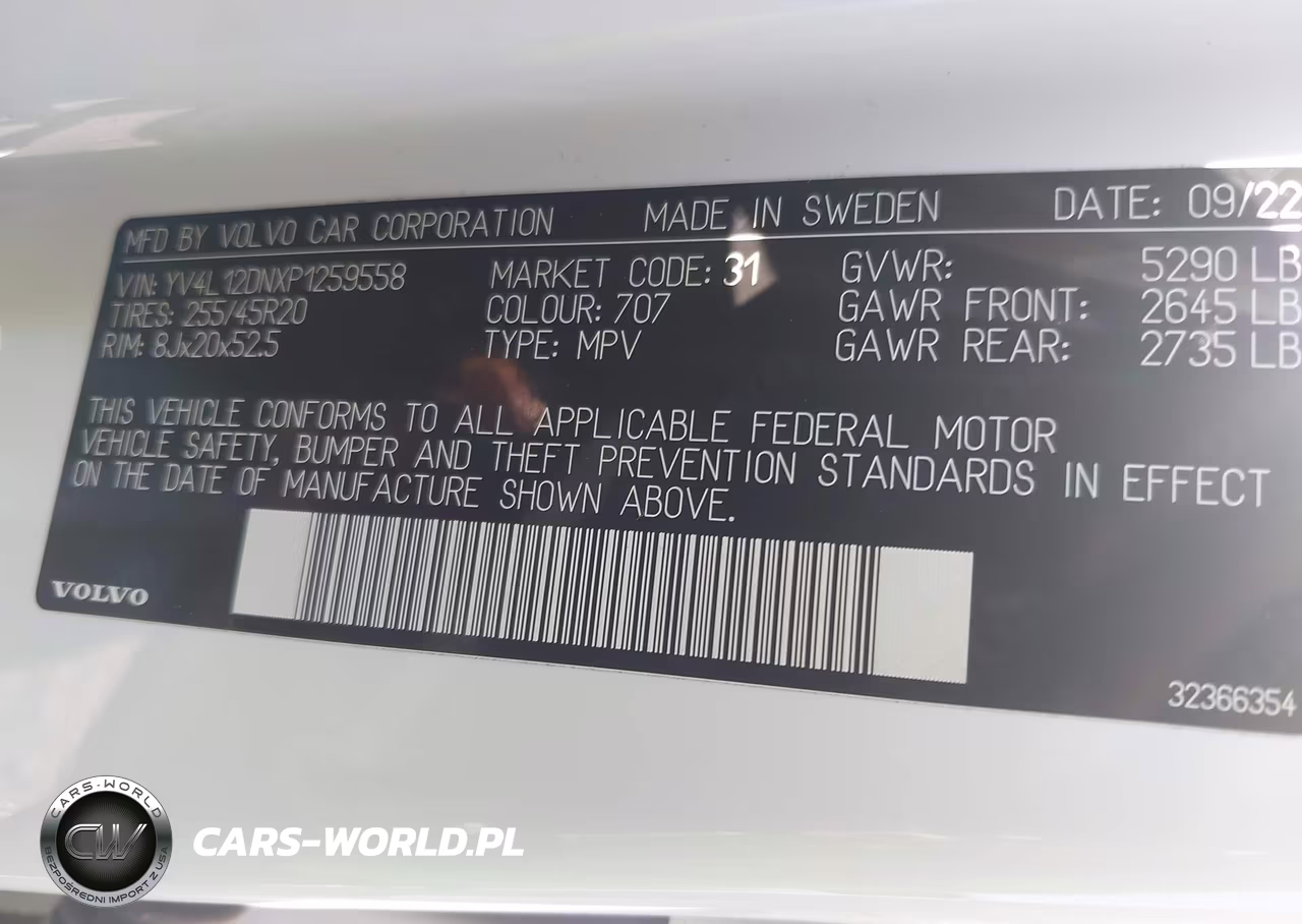 2023 Volvo Xc60 B5 Plus Bright Theme VIN:YV4L12DNXP1259558 - 9