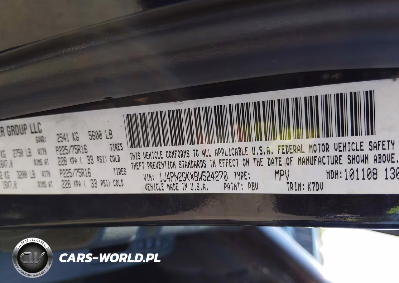 2011 Jeep Liberty Sport VIN:1J4PN2GKXBW524270 - 9