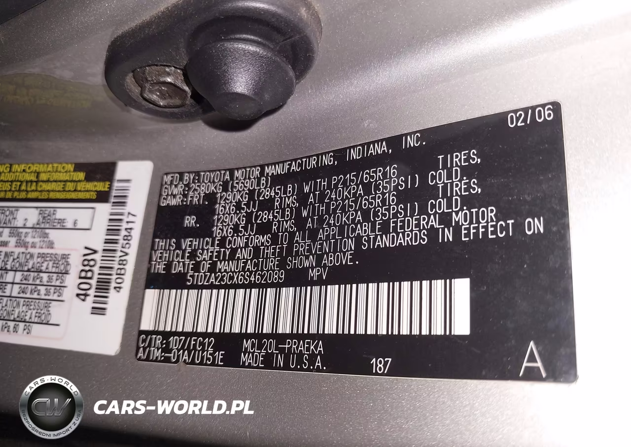 2006 Toyota Sienna Le VIN:5TDZA23CX6S462089 - 9