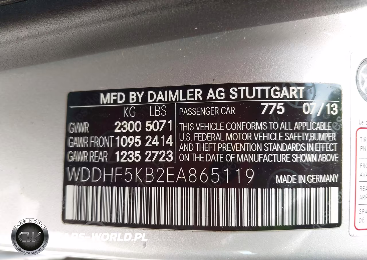 2014 Mercedes-Benz E 350 VIN:WDDHF5KB2EA865119 - 9