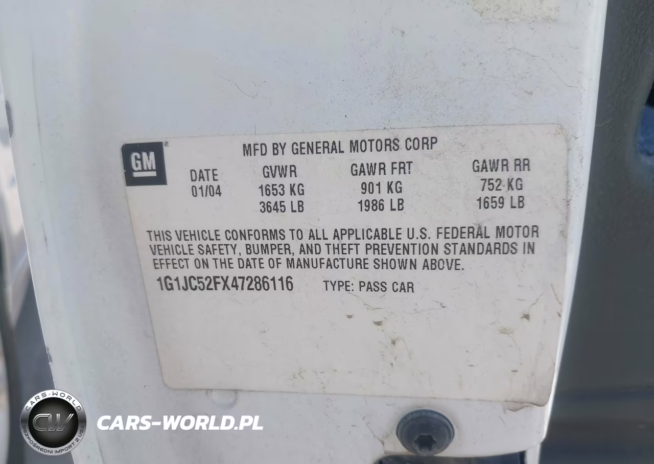 2004 Chevrolet Cavalier VIN:1G1JC52FX47286116 - 9