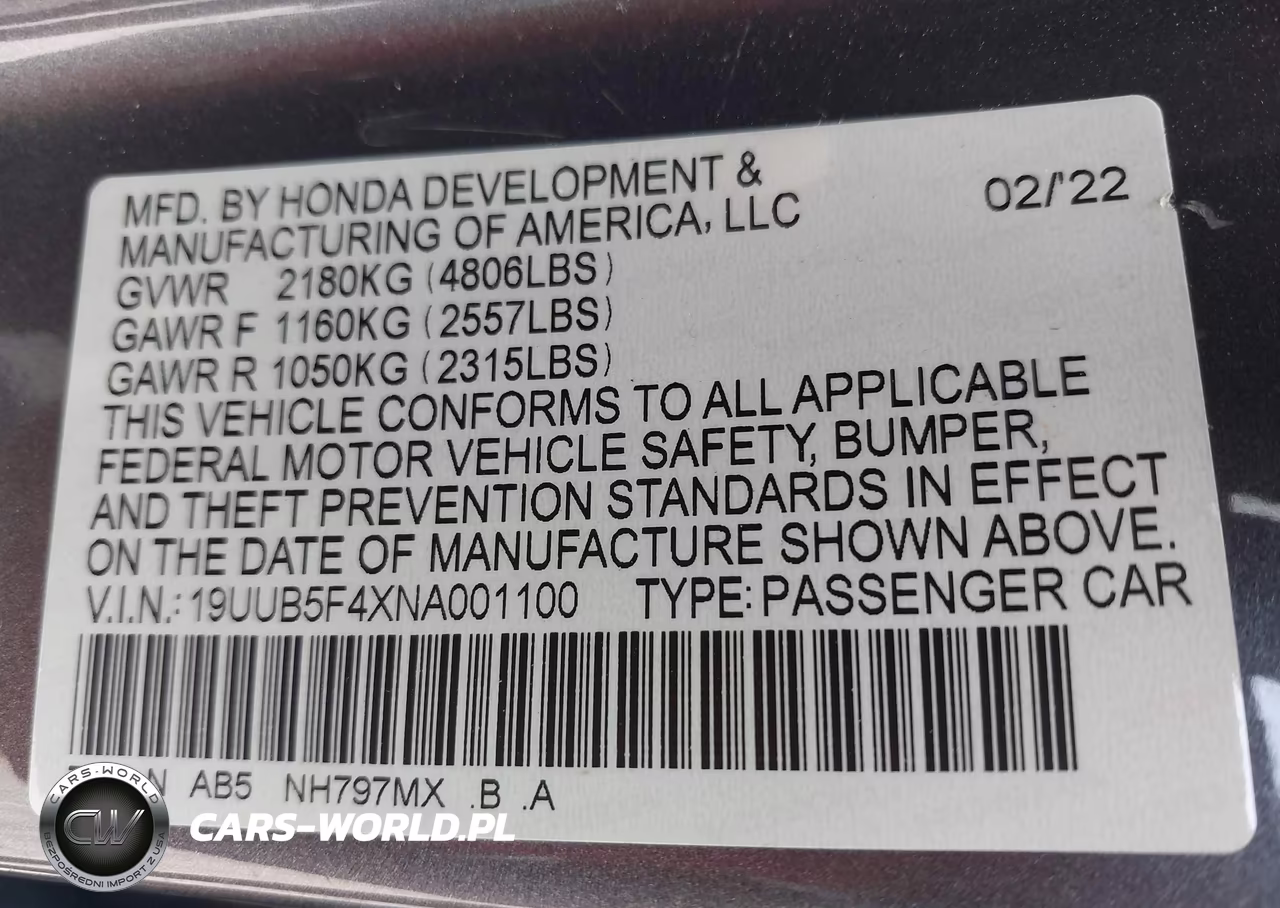 2022 Acura Tlx Technology Package VIN:19UUB5F4XNA001100 - 9