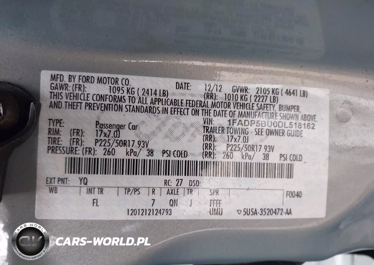 2013 Ford C-Max Hybrid Sel VIN:1FADP5BU0DL518162 - 9