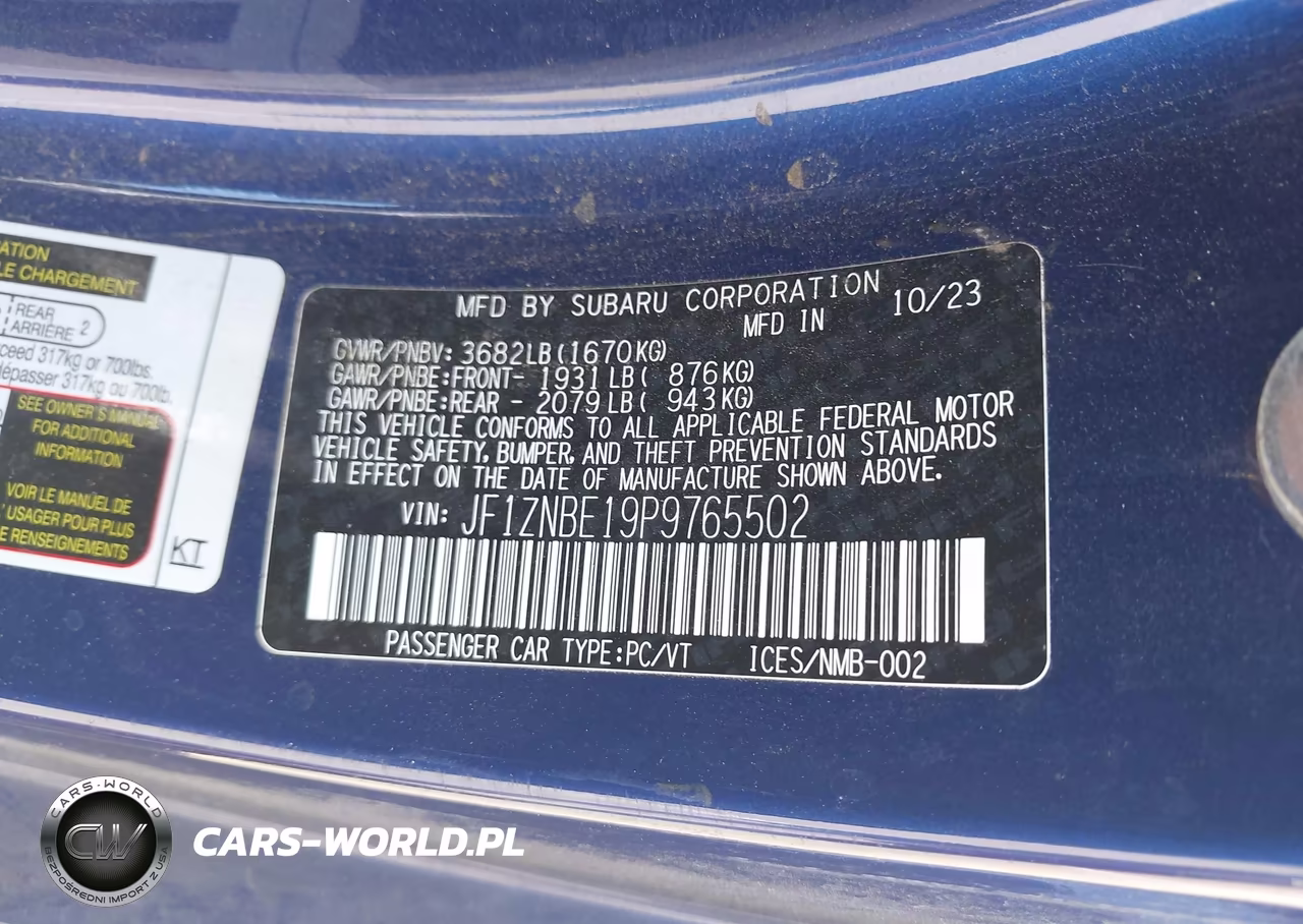 2023 Toyota Gr86 Premium VIN:JF1ZNBE19P9765502 - 9