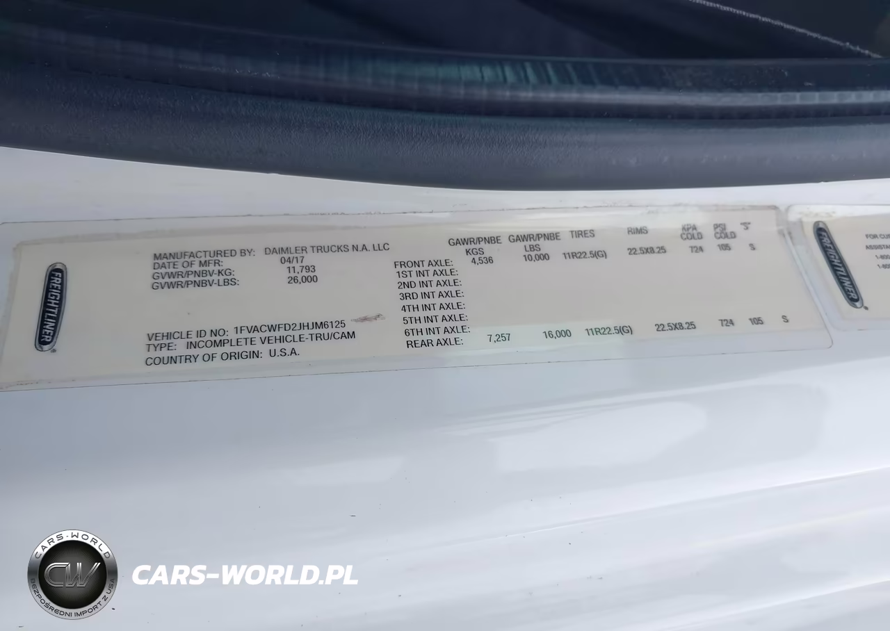 2018 Freightliner M2 106 VIN:1FVACWFD2JHJM6125 - 8