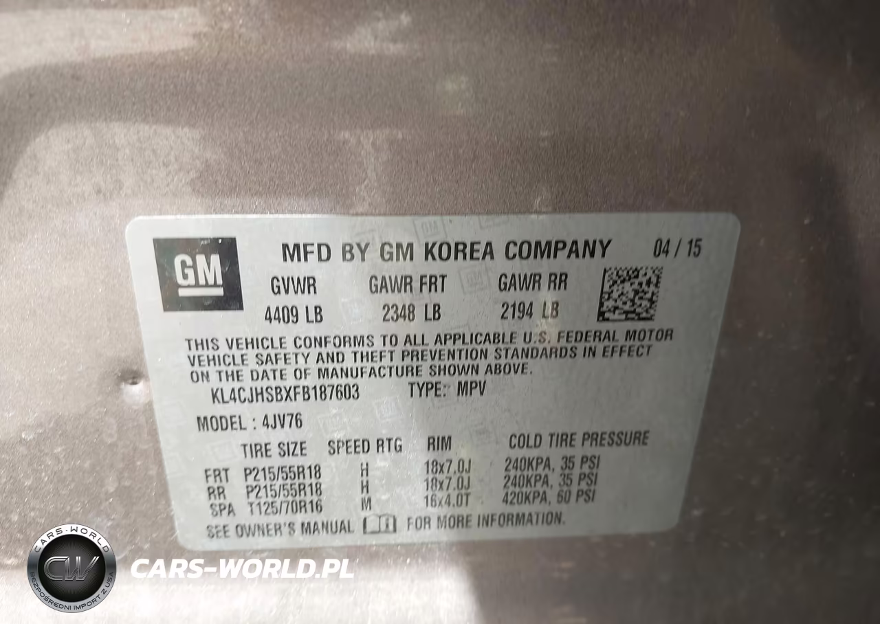 2015 Buick Encore Premium VIN:KL4CJHSBXFB187603 - 9