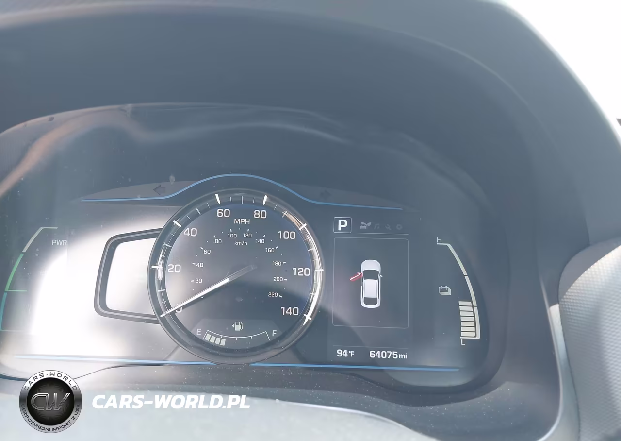 2018 Hyundai Ioniq Hybrid Blue VIN:KMHC65LC5JU076575 - 7