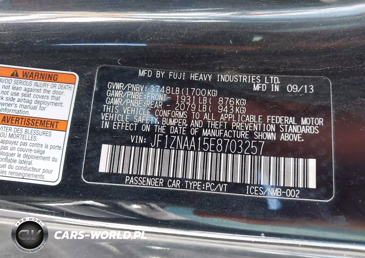 2014 Scion Fr-S VIN:JF1ZNAA15E8703257 - 9