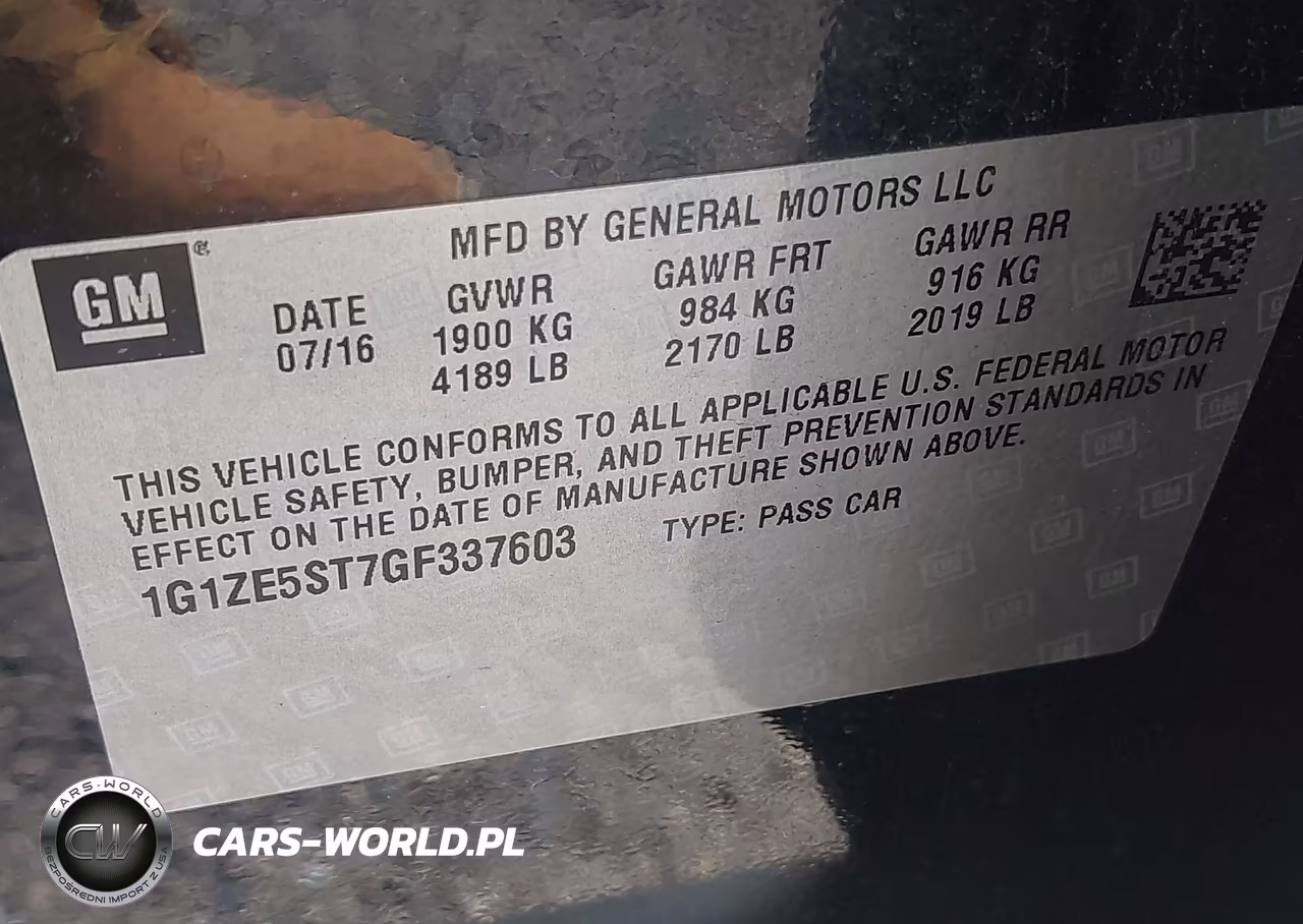 2016 Chevrolet Malibu 1Lt VIN:1G1ZE5ST7GF337603 - 9