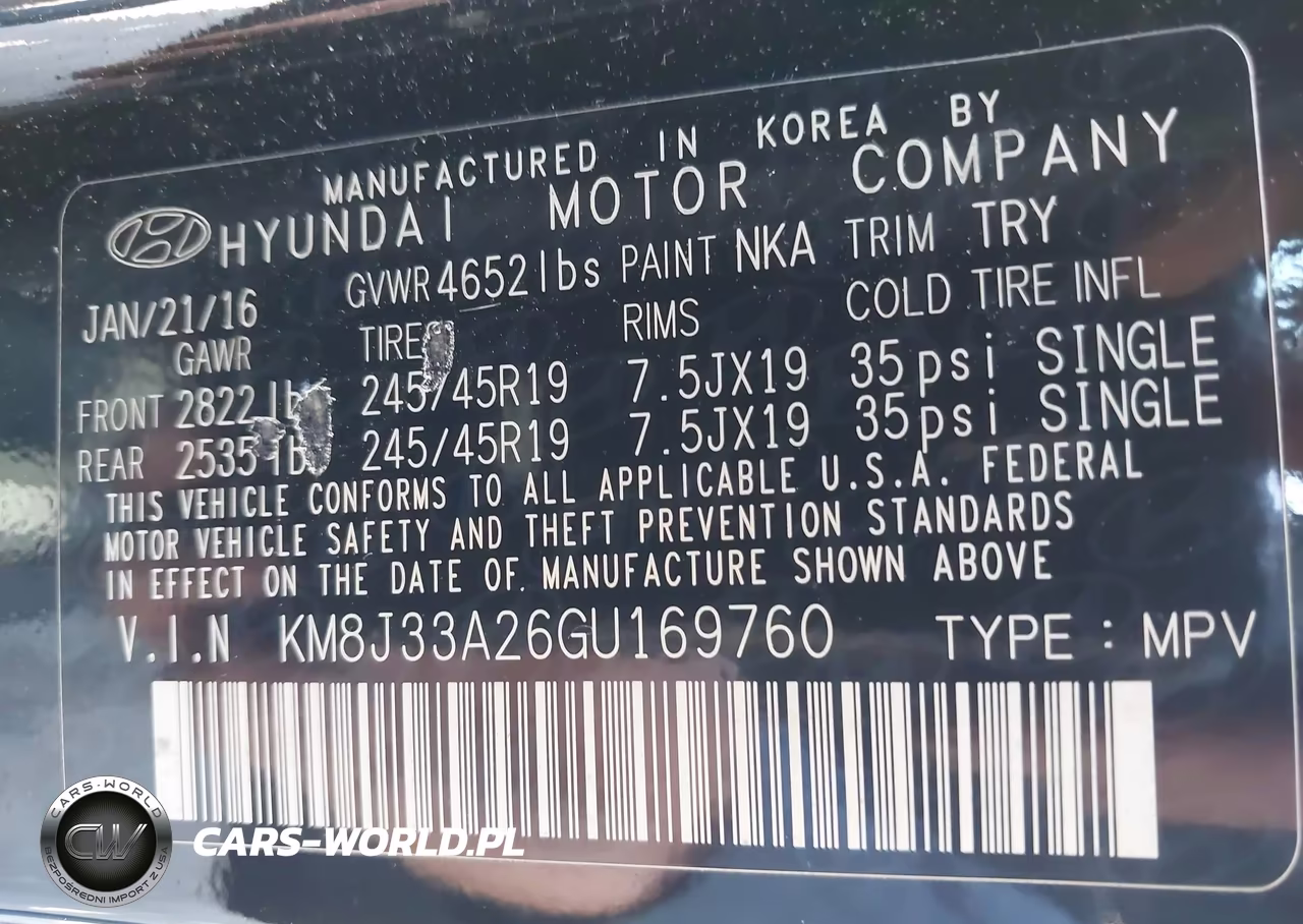 2016 Hyundai Tucson Limited VIN:KM8J33A26GU169760 - 9