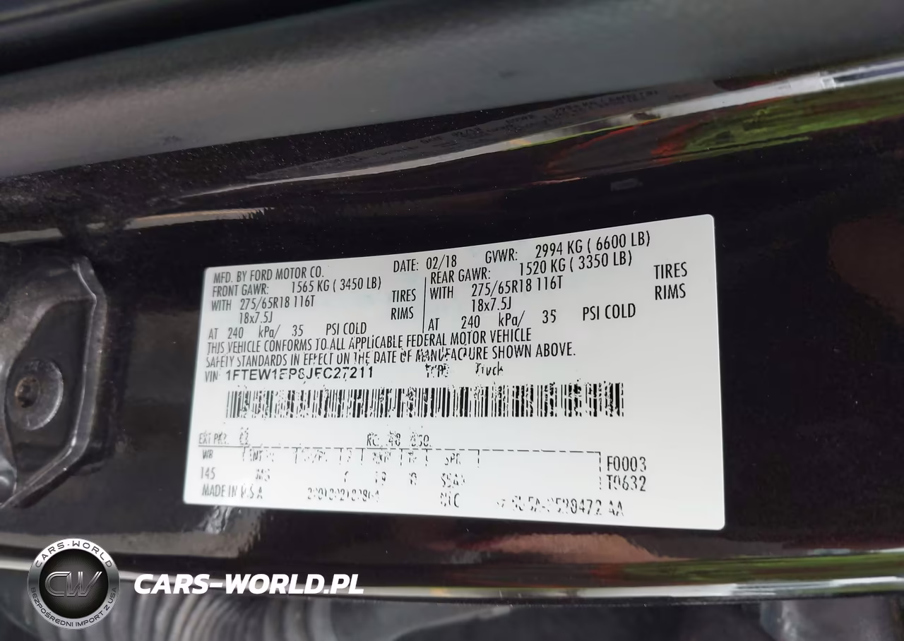 2018 Ford F-150 Xlt VIN:1FTEW1EP8JFC27211 - 9