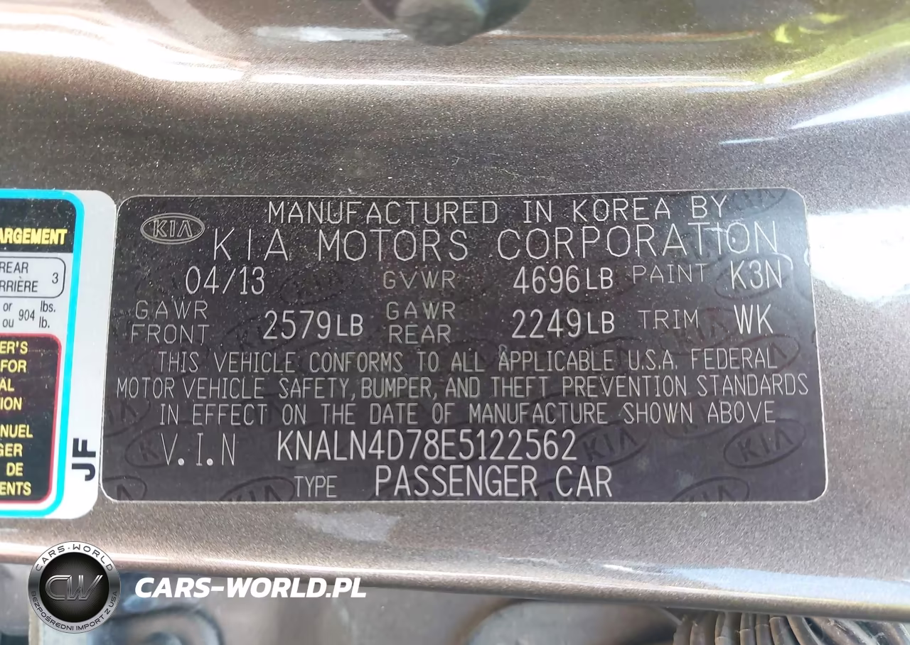 2014 Kia Cadenza Premium VIN:KNALN4D78E5122562 - 9