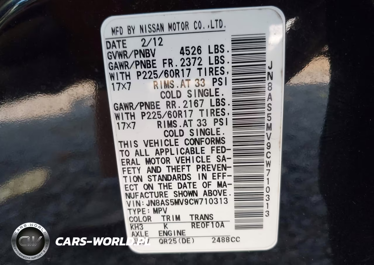 2012 Nissan Rogue Sv VIN:JN8AS5MV9CW710313 - 9