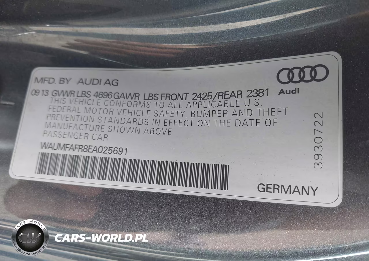 2014 Audi A5 2.0T Premium VIN:WAUMFAFR8EA025691 - 9